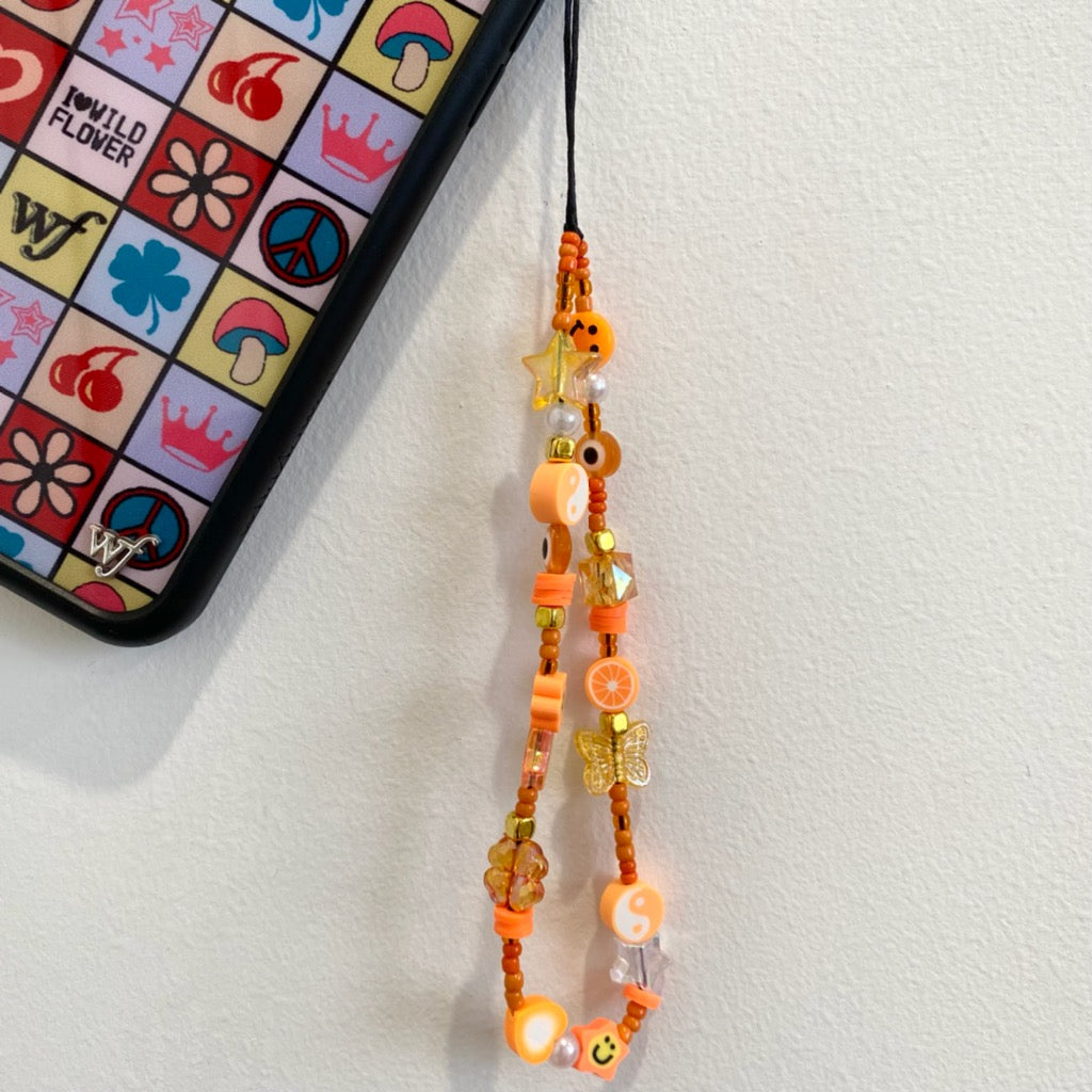 Tangy Tangerine Phone Charm