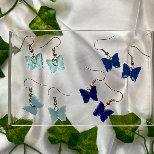 Copy of Classic Butterfly Earrings- The Blues Collection