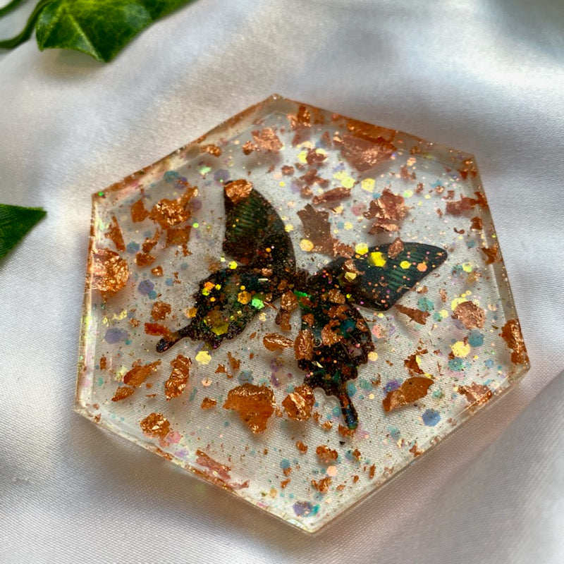 Rose Gold Butterfly Dish