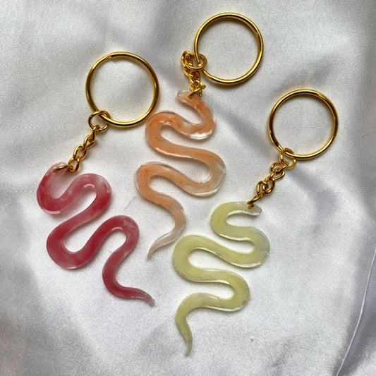 Sleek Snake Keychain