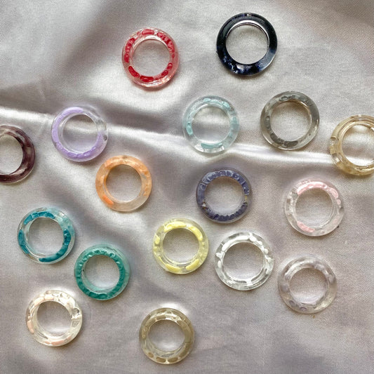 Chunky Resin Drip Ring