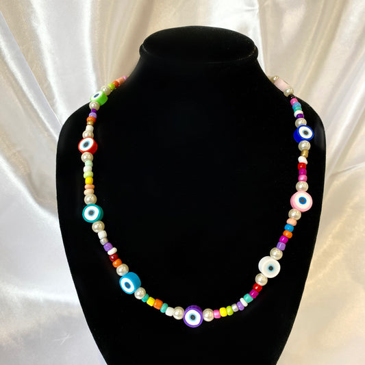 All Over Beaded Necklace